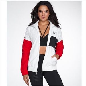 Reebok Womens Jacket, Large, Black/Red, #83